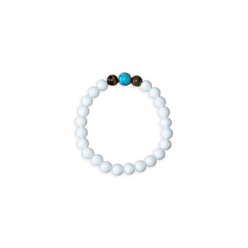 Tridacna & Turquoise & Tiger's Eye Bracelet -【硨渠&綠松石&虎眼手串】