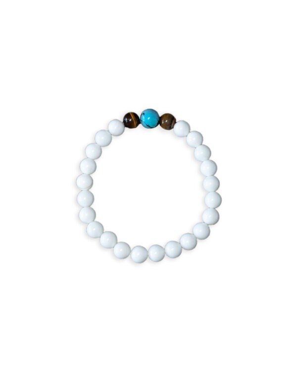 Tridacna & Turquoise & Tiger's Eye Bracelet -【硨渠&綠松石&虎眼手串】