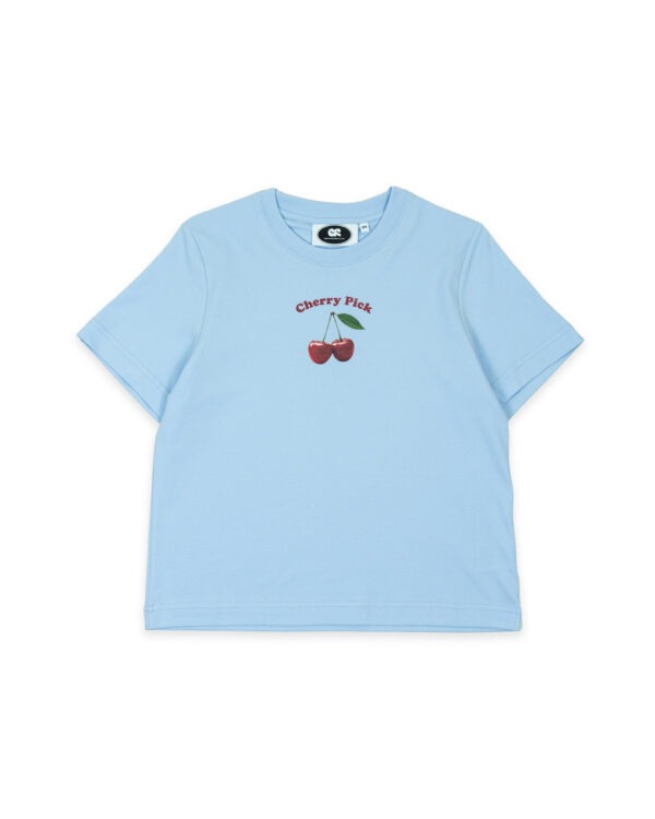 Cherry Pick Women Tee - Baby Blue【女版櫻桃 Tee】