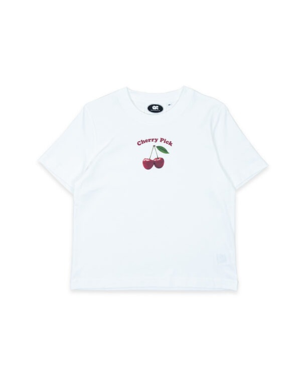 Cherry Pick Women Tee - White【女版櫻桃 Tee】