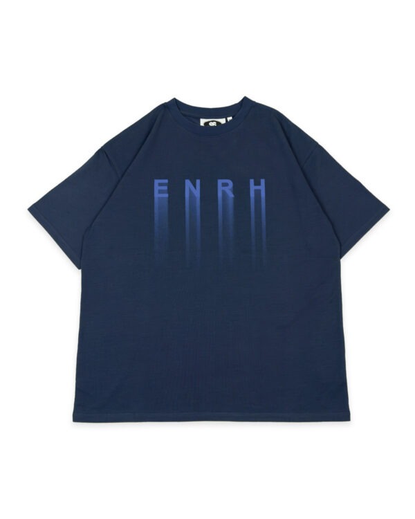 Motion Blur Logo Graphic T-Shirt - Navy【拖影字母T-Shirt】